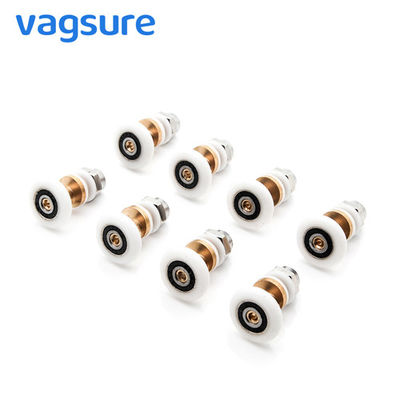 Çin 19-27 MM Çap Sürgülü Cam Duş Kapı Donanım Silindirleri Naylon / Pirinç Malzeme Tedarikçi