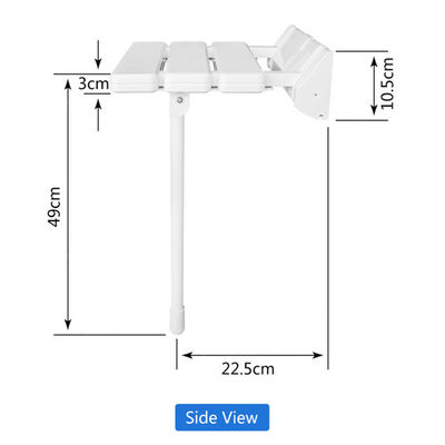 Bacaklar ile Pürüzsüz Yüzey Boyutu Dayanıklı Güvenlik Duvara Monte Duş Koltuk 32.5 * 32.5 * 49 cm Tedarikçi