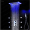 LED Aydınlatma Banyo Duş Başlıkları ve Termostatik Mikser Masaj Jetleri ile Musluklar Tedarikçi